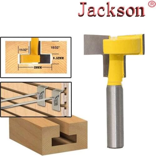 New 1pcs Top Quality T-Slot & T-Track Slotting Router Bit - 8" 8'' Shank For Woodworking Chisel Cutter Wholesale Price