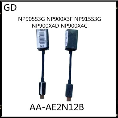GD New Original For Samsung NP905S3G NP900X3F NP915S3G NP900X4D NP900X4C AA-AE2N12B Ethernet Adapter RJ45 Dongle Lan Cable