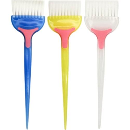 3Pcs Professional Hair Dye Hair Brush Hair Coloring Brush Resin Fluffy Comb Hairdressing Styling Barber Tool