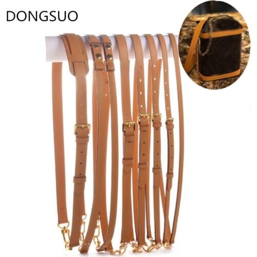 Bag strap 100% genuine leather strap for designer brand shoulder messenger bag belt oxidation cow leather accessory bag parts