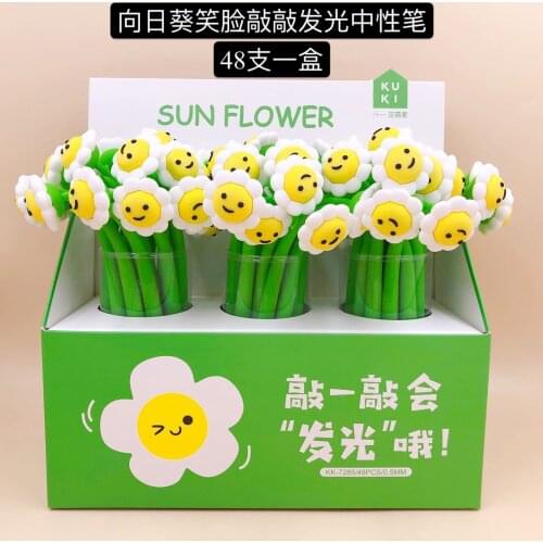 48pcs Gel Pens cloud black colored kawaii gel-ink pens pens for writing Cute stationery office school supplies 0.5mm