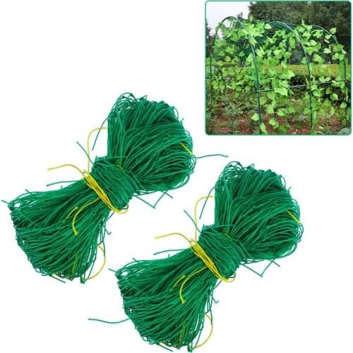 2pcs 3.6 X 1.8m Climbing Vine Plant Net Gardening Net Garden Supplies (Green)