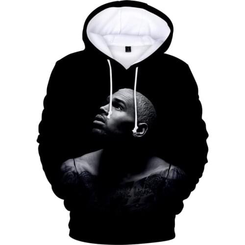 Chris Brown 3D Hoodies Fashion Hip Hop Sweatshirt Men Women Hoodies Royalty Breezy Hoody Rapper Chris Brown Streetwear Pullovers