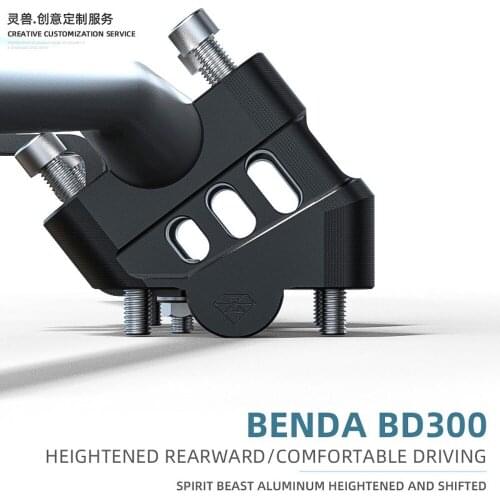 Spirit Beast Motorcycle Handlebar Riser Heightening Clamp for BENDA BD300 Honda Suzuki Kawsaki Yamaha BMW KTM