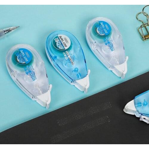 1 Pcs Random Transparent Correction Tape Creativity Double Sided Roller Design Strong AdhesiveTape Kawaii Stationery Accessories