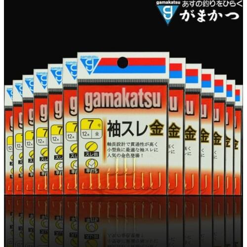 1PCs/package Gamakatsu Hook Sleeve Gold Imports From Japan Gamakatsu Non-Barbed Hook Smal Lfish