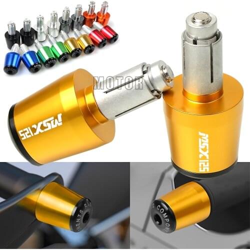 For Honda MSX125/GROM 2014-2017 2015 2016 MSX 125 Motorcycle 7/8"22mm Aluminum Handlebar Grips Cap Handle Bar Ends Plugs Cover
