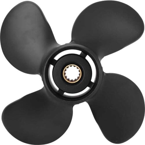 Engine Propeller 10.3x13in RH Propeller Aluminum Alloy Blades Fit for Bigfoot 4 Stroke 25HP Outboard Engine
