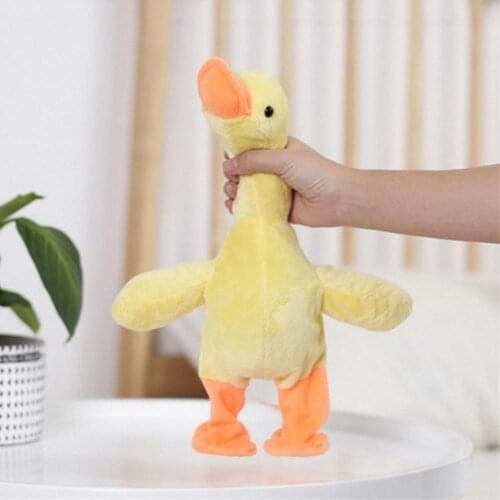 Electric Walking Singing Plush Stuffed Duck Animal Doll Kids Toy Party Supplies Gift New