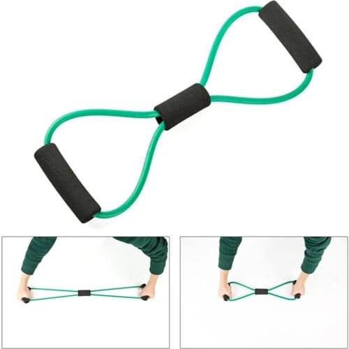 8 Word Chest Expander Yoga Fitness Resistance Bands Girls Chest Figure Rally Rope Band Bodybuilding Fitness Rubber Elastic Bands