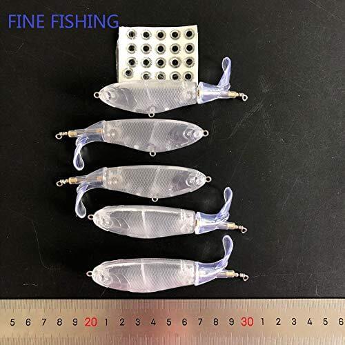 Free Eye 5pcs Unpainted Plopper Bait Fishing Lure Body 105mm 14.8g Blank Lures PL2