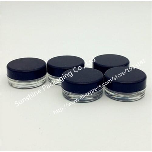 Hot sale Promotion 100pcs 3G Plastic Cream Jars, 3 g cream jars, 3ml sample cosmetic bottlesntainer