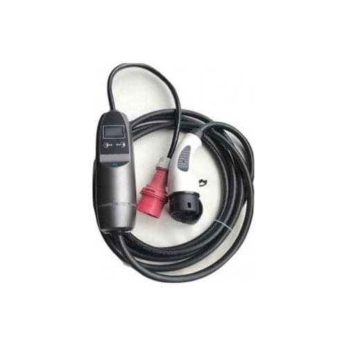 Iec62196 type 2 fast charging adjsutabel portable ev charger 3phase 22kw