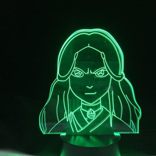 Katara Avatar The Last Airbender for Home Decor Birthday Gift Led Night Light Avatar Room Decor Light Katara 3D Lamp