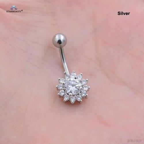 Starbeauty 1pc Big Gem Belly Piercing Ombligo Belly Button Rings Navel Piercing Nombril Belly Ring Earrings Pircing Body Jewelry