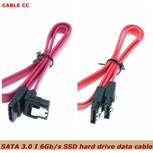 Ecosin2 Computer Cables & Connectors 45CM SATA 3.0 III SATA3 6Gb / s SSD Hard Drive Data Direct / Right Angle Cable Oct14