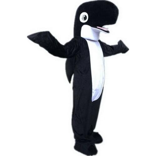Cosplay Costume Short Furry Whale Mascot Fursuit Fancy Party Dress Up Game Stage Performance Adult Size Clothes Band Performance