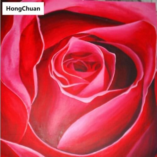 Beautiful red rose 5D DIY full square/round diamond painting, diamond embroidery mural, diamond cross stitch home decoration