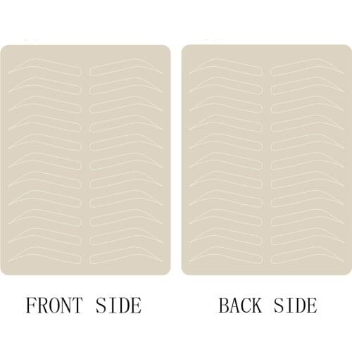 Microblading Eyebrow Practice Skin Eyebrow Permanent Makeup Supplies Eyebrow Training Skin No Ink Needed White Line double sided