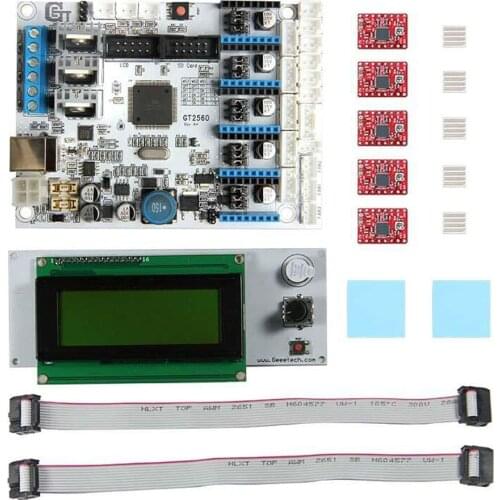 Module Board 3D Printer Motherboard Kit GT2560 A4988 Driver LCD2004 Control Board DU55