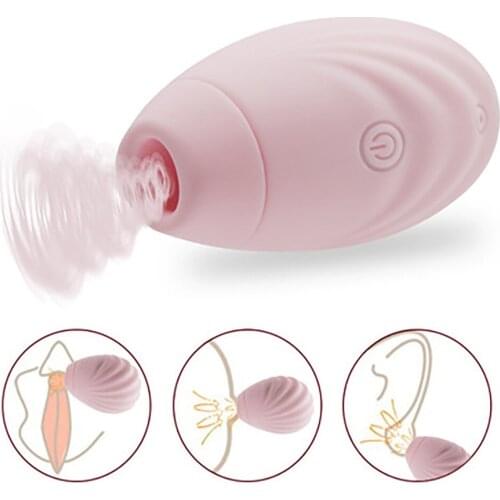 7 Frequency Nipple Sucking Vibrator USB Charging Soft Silicone Shell-Shaped Breast Pump Vibrator waterproof Sex Intimate Goods