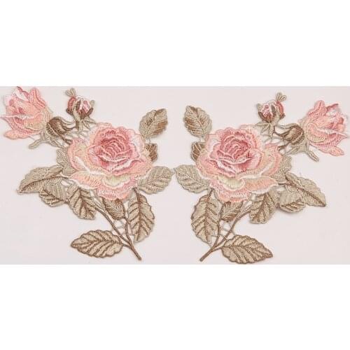 13.5*10.5cm Embroidery Patch for Elegant Wedding Dress DIY Applique Accessories Fashion Stickers for Clothes