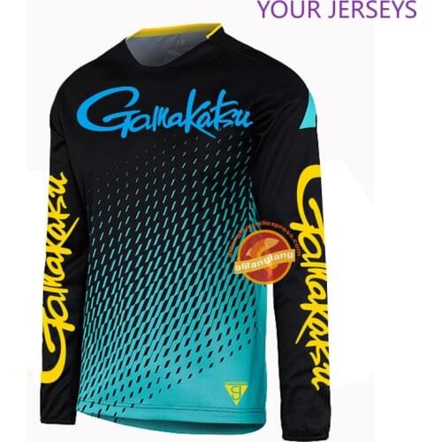 New Gamakatsu Quick Drying Fishing Clothing Long Sleeve Sunscreen Anti-uv Breathable Summer Fishing Shirt Autumn Fishing Jersey