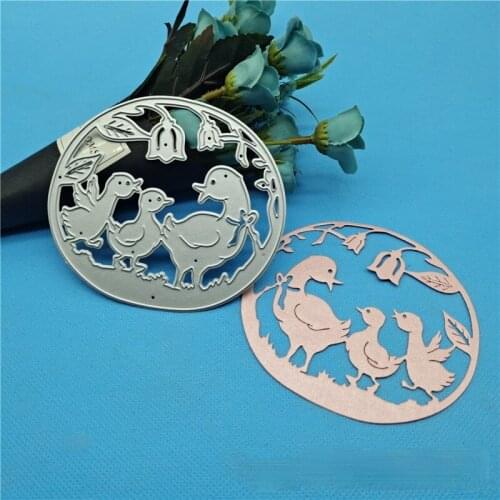 New Cute Duck Metal Cutting Dies Stamps Dies Scrapbooking Mold Cut DIY Handmade Tools Craft Decoration Cutting Dies New 2021