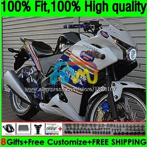 Injection For HONDA CBR250 R CBR250R MC41 11 12 13 14 15 162BS.24 CBR 250R 250 R 2011 2012 2013 2014 2015 Rothmans Blue Fairings