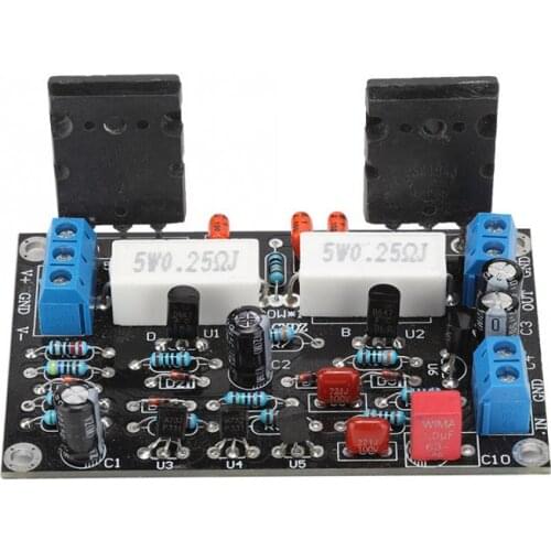 2SC5200+2SA1943 Power Amplifier Board 100W Amp Speaker Circuit Protection Board
