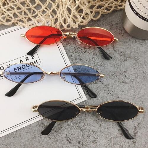 Fashion Vintage Shades Sun Glasses Elegant okulary Retro Small Oval Sunglasses for Men Women Eyeglasses gafas oculos