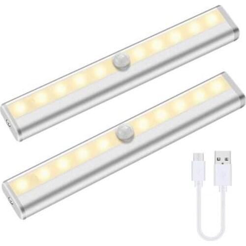 LED Night Lights Smart PIR Motion Sensor Wireless Night Lamps Bedroom Decor Light Detector Wall Decorative Lamp Cupboard Kitchen