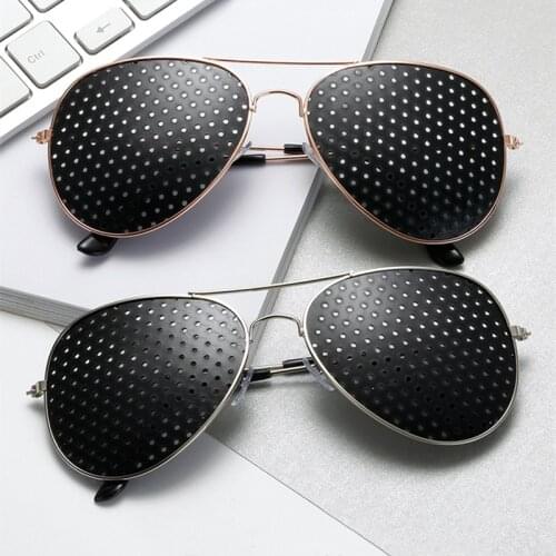 Cycling Eyewear Pin Hole Sunglass Eye Training Glass Pinhole Glasses Camping Unisex Eyeglasses Exercise Outdoor Sport Eyesight