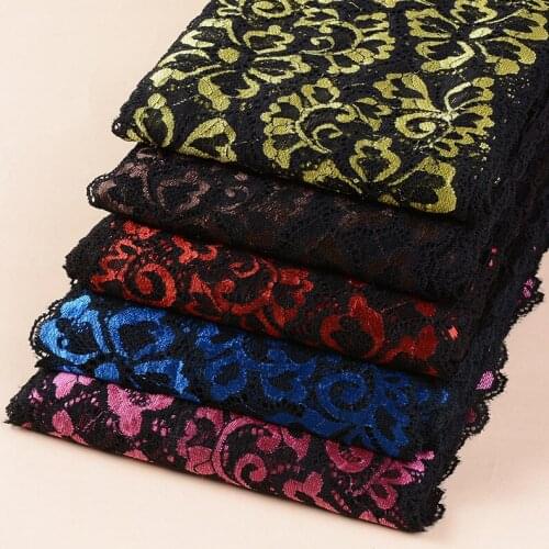 1Meters/Lot Elastic Lace Ribbon Embroidered Nigerian African Lace Fabric White Stretch Elasticity Lace Trim Clothing accessories