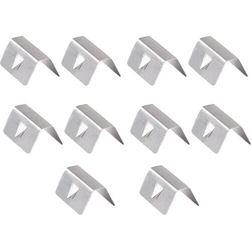 10 Pcs Car Rain Eyebrow Clip Wind Rain Deflector Metal Fitting Clips Replacement for Heko G3 Send Clip