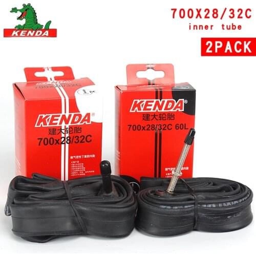 2PCS Kenda Bicycle Inner Tube 700X28/32C American valve French valve 700C Cycling Mountain Bike Butyl Rubber Tire parts