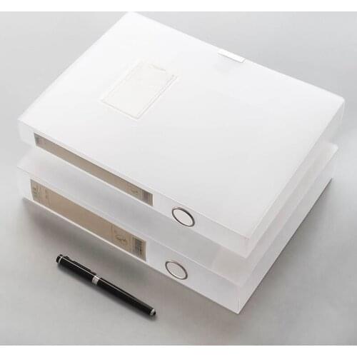 2021 Transparent File Folder Document Filing Bag Stationery Bag A4 Organizer box Paper Holder multi-function Storage Case Office