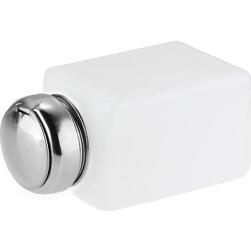 2x 200ML Empty Nail Polish Remover Alcohol Liquid Press Pump Dispenser Bottle