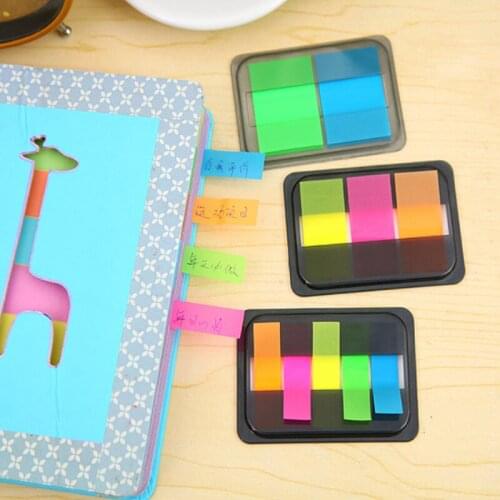 30packs/lot Fluorescence Candy Color Books Marker of Page Stationery Self Adhesive Memo Sticky Notes Office School Supplies