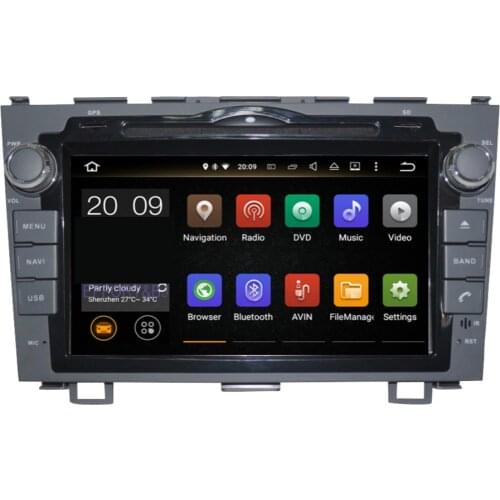 Android 9.0 Car Radio DVD Player Audio Video Multimedia WIFI Octa Core 8'' LCD Screen Car GPS Navigation For Honda CRV 2006-2011