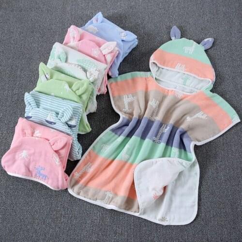 Baby Bath Towel Newborn Baby Blanket Swaddling Hooded Cape Bath Towel Kid Swimming Towels Детское банное полотенце