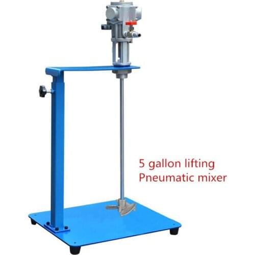 5 Gallon Lifting Pneumatic Mixer Air Agitator Blender Stirrer Mixing Machine 60L 3600RPM 1/4HP Y