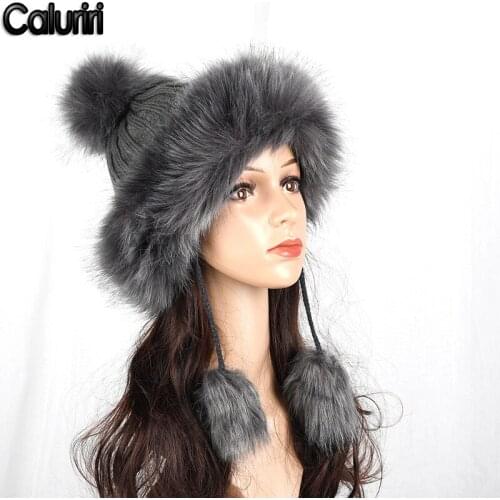 Женские шапки с помпонами CALURIRI China At AliExpress
