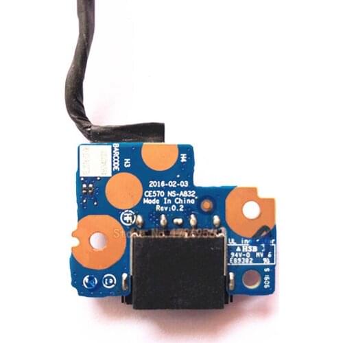 For Lenovo Thinkpad E570 E570C DC Power Connector Charging Port board with cable CE570 NS-A832