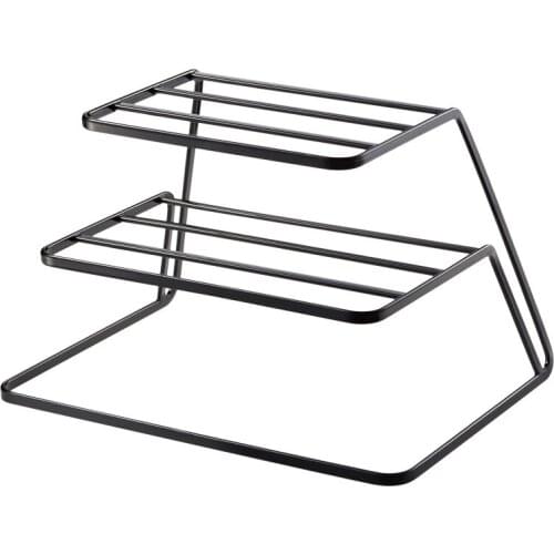 2 Tier Dish Rack Stainless Steel Kitchen Dish Drainer Cup and Dish Organizer Kitchen Storage Organizer Accessories mx9091044
