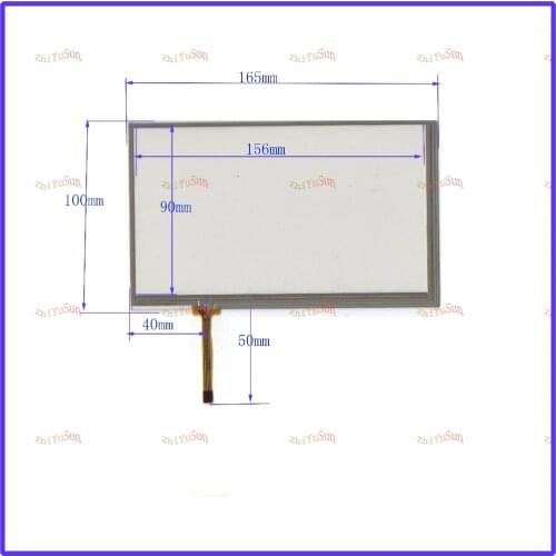 HANCAI-70S-SY-068049 NEW 7inch 165mm*100mm Touch Screen panel4 wire resistive USB overlay kit 165*100 touchpad compatible