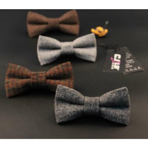 21colors men bow tie British style classic butterfly wedding groom korean fashion designer wool bowtie business solid 30pcs/lot