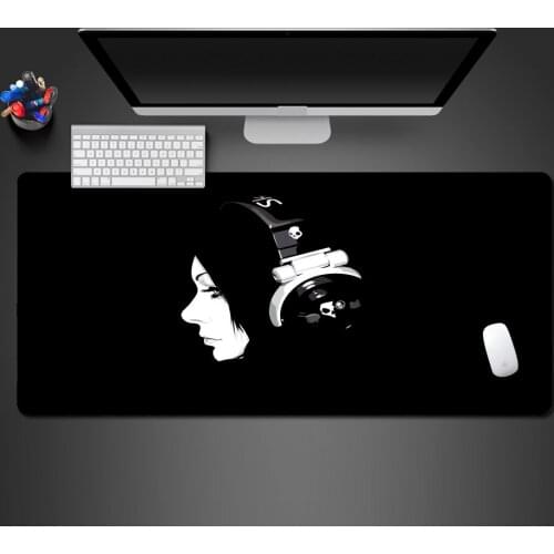 Music Girls Mouse Pad High Quality Edge Lock Game Players Creative Game Playing Pad Laptop Keyboard Large Desk Mats To Gamer