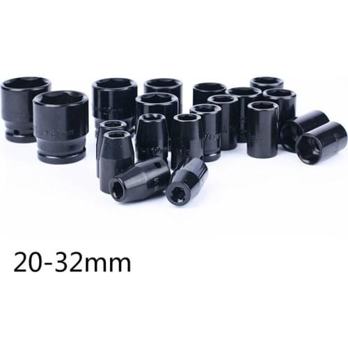 8 Pcs/set 1/2" 20-32mm Air Socket Adopter Universal Pneumatic Socket Wrench Head for Electric Impact Wrench Air Impact Wrenches