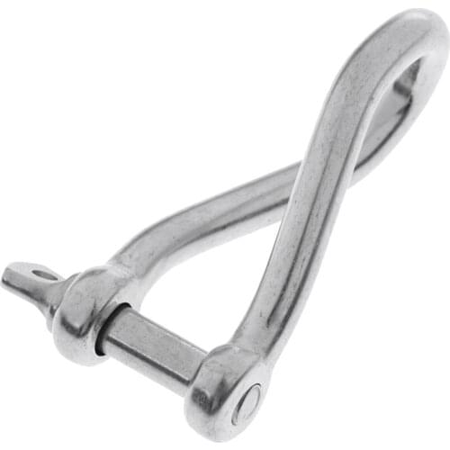 Durable Strong Stainless Steel Boat Twisted Anchor Shackle 3" x 1.26"